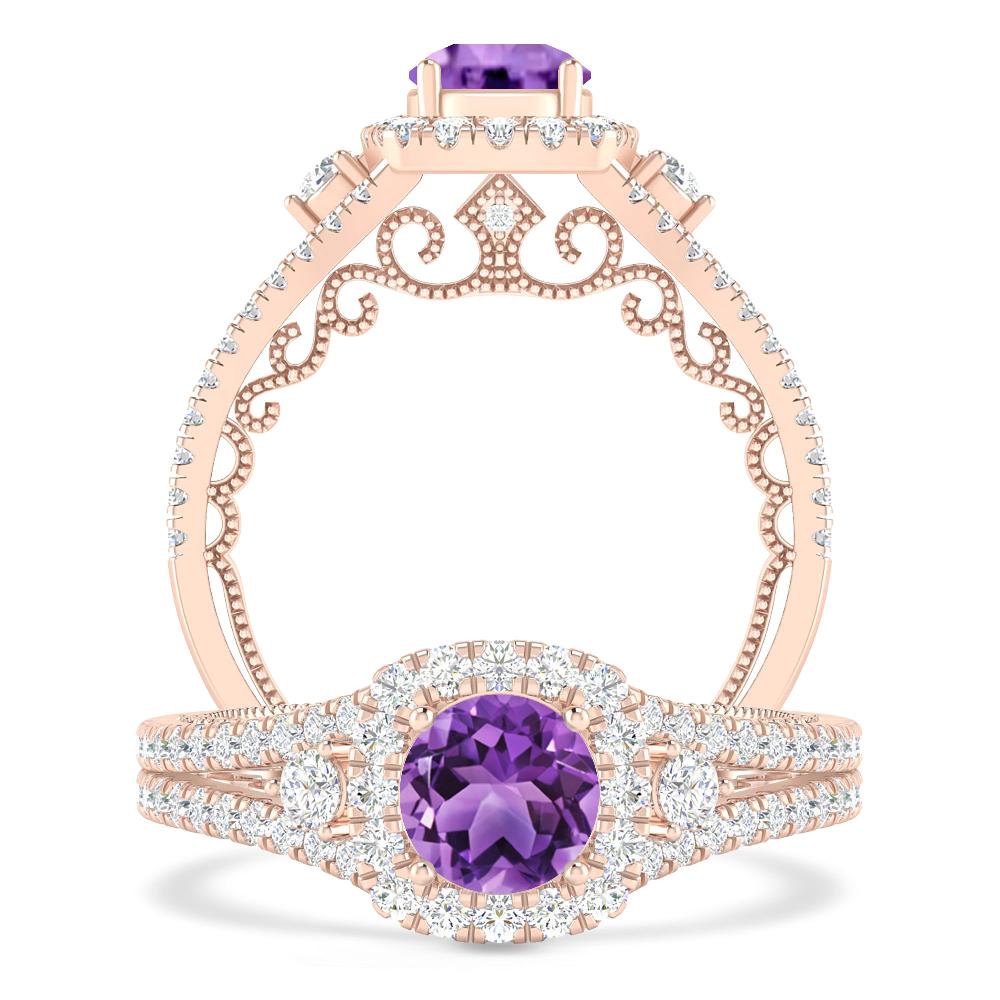 Rose Gold - Amethyst