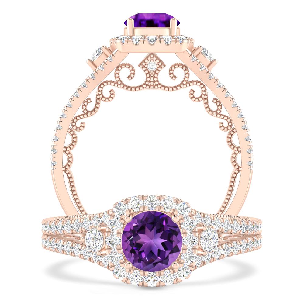 Rose Gold - Amethyst