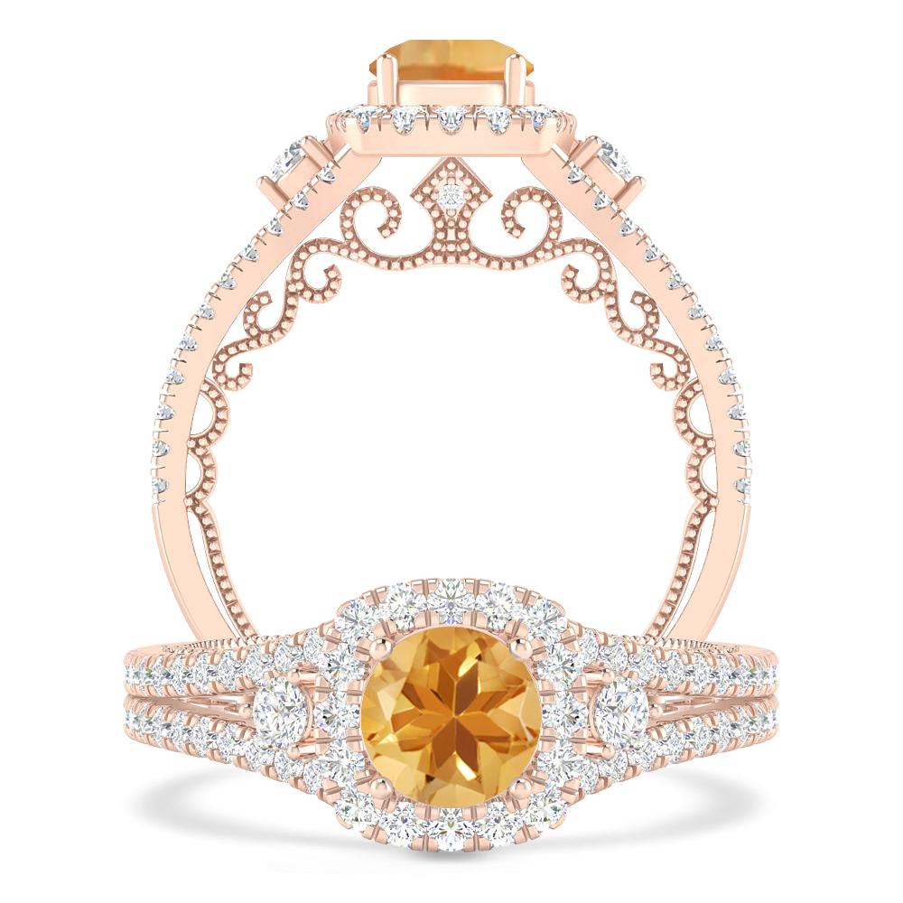 Rose Gold - Citrine