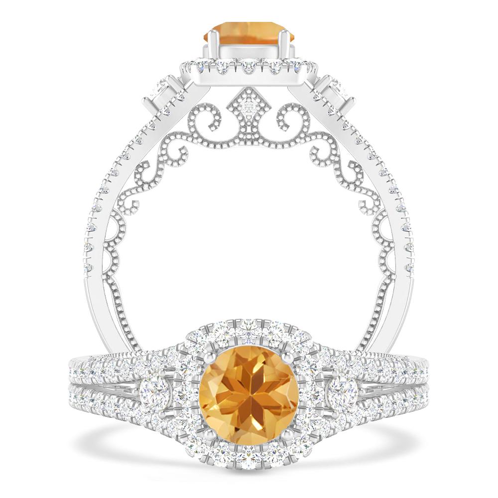 White Gold - Citrine