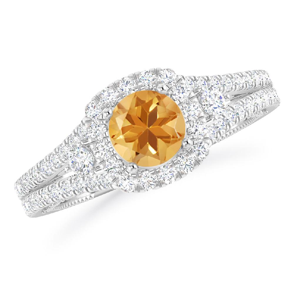 White Gold - Citrine