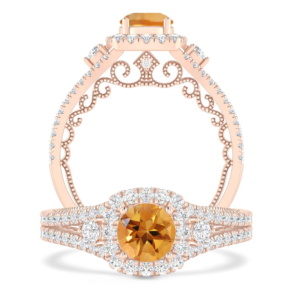 Rose Gold - Citrine