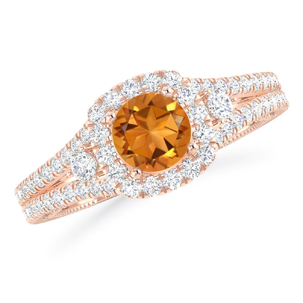 Rose Gold - Citrine