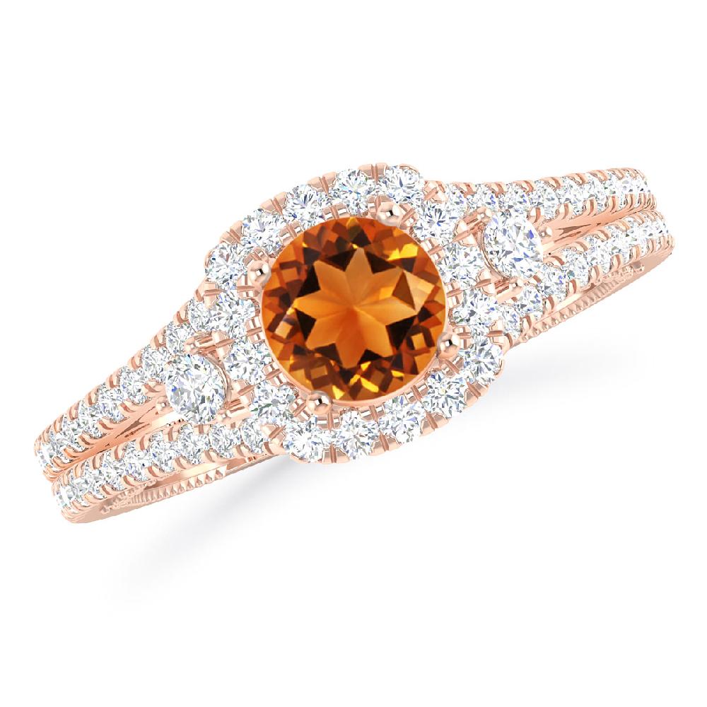 Rose Gold - Citrine