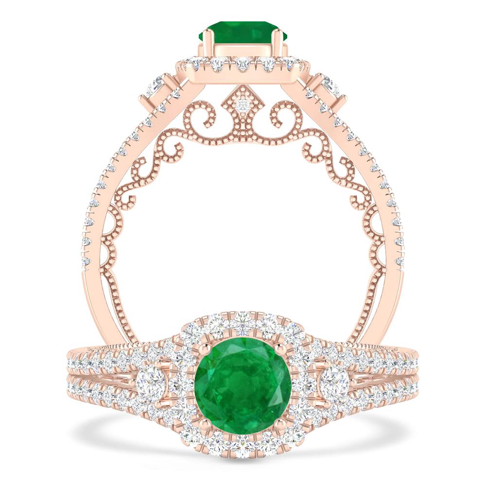 Rose Gold - Emerald