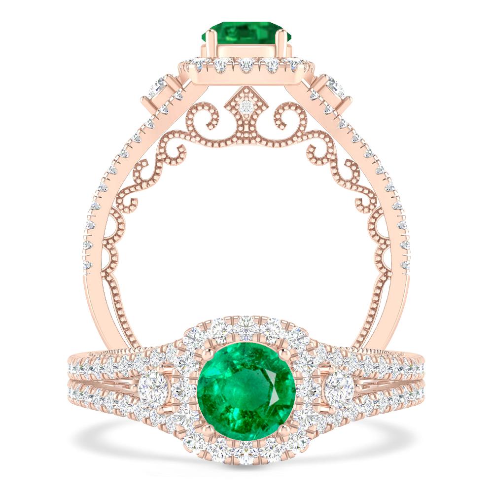 Rose Gold - Emerald