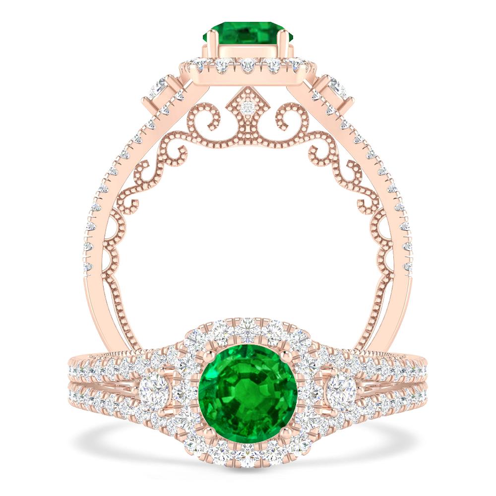 Rose Gold - Emerald