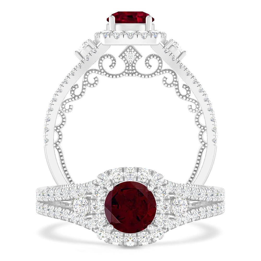 White Gold - Garnet