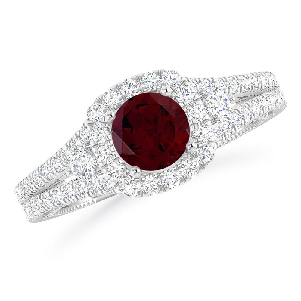 White Gold - Garnet