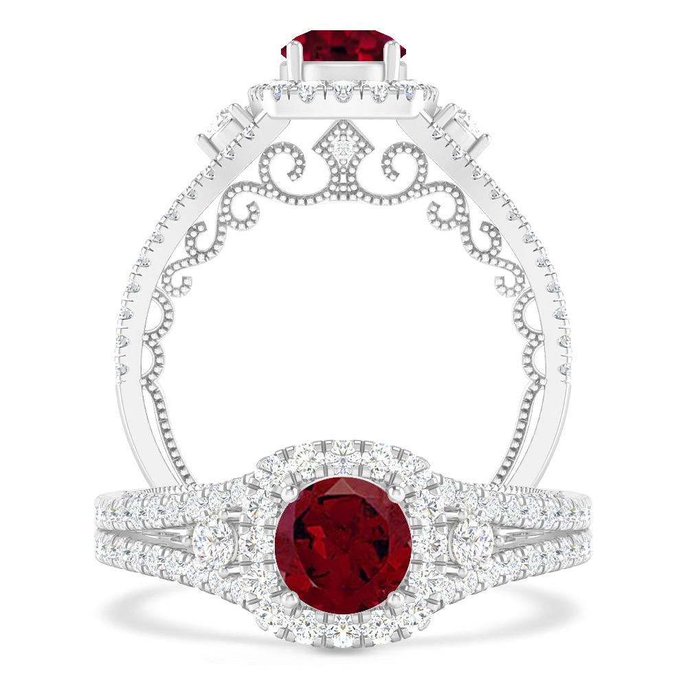 White Gold - Garnet