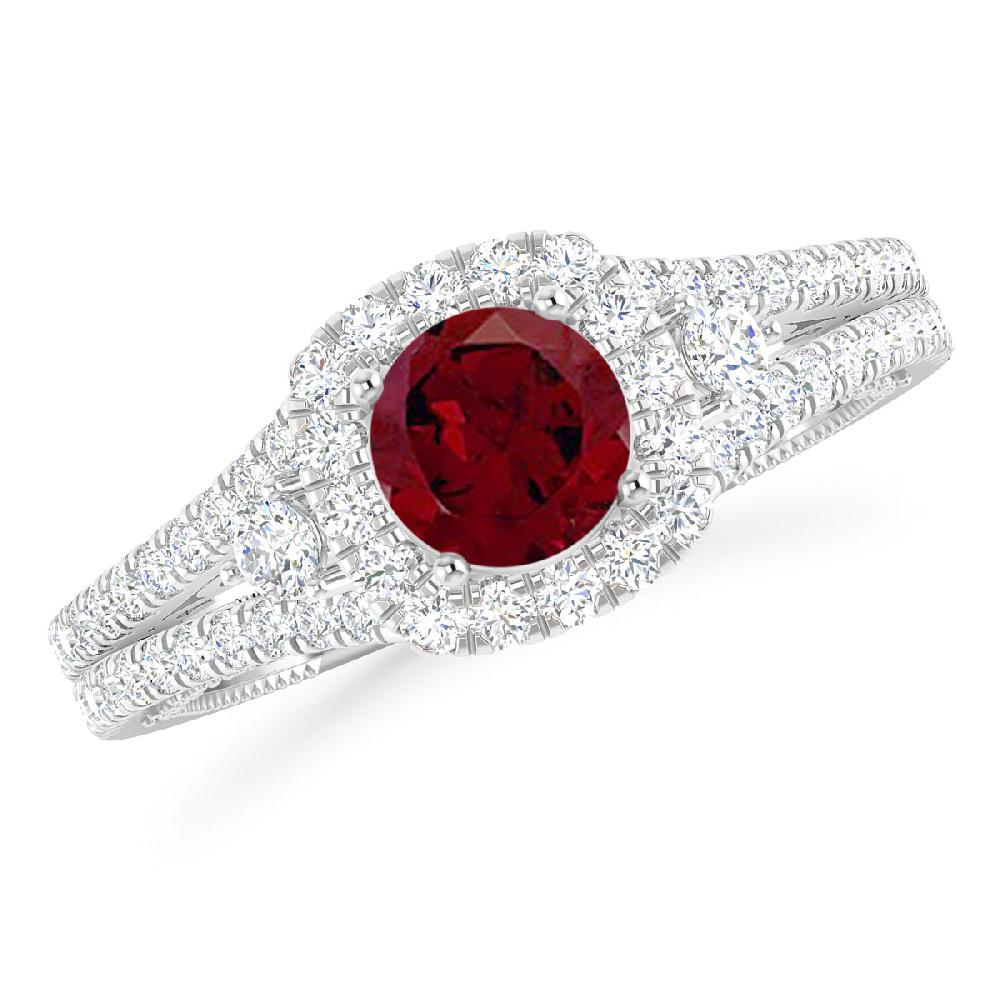 White Gold - Garnet