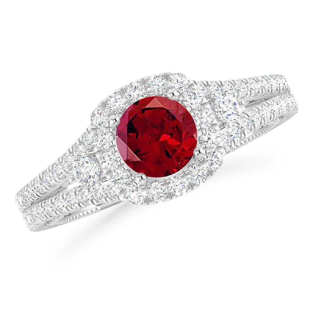 White Gold - Garnet