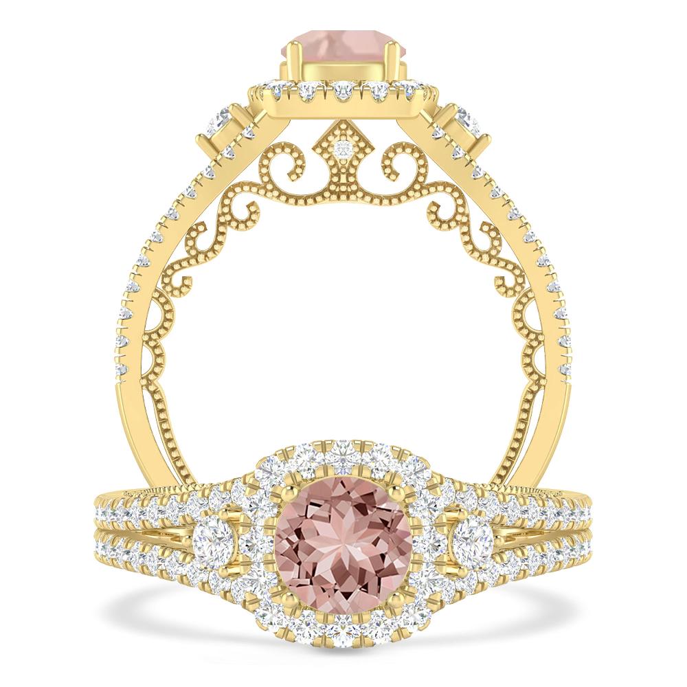 Yellow Gold - Morganite