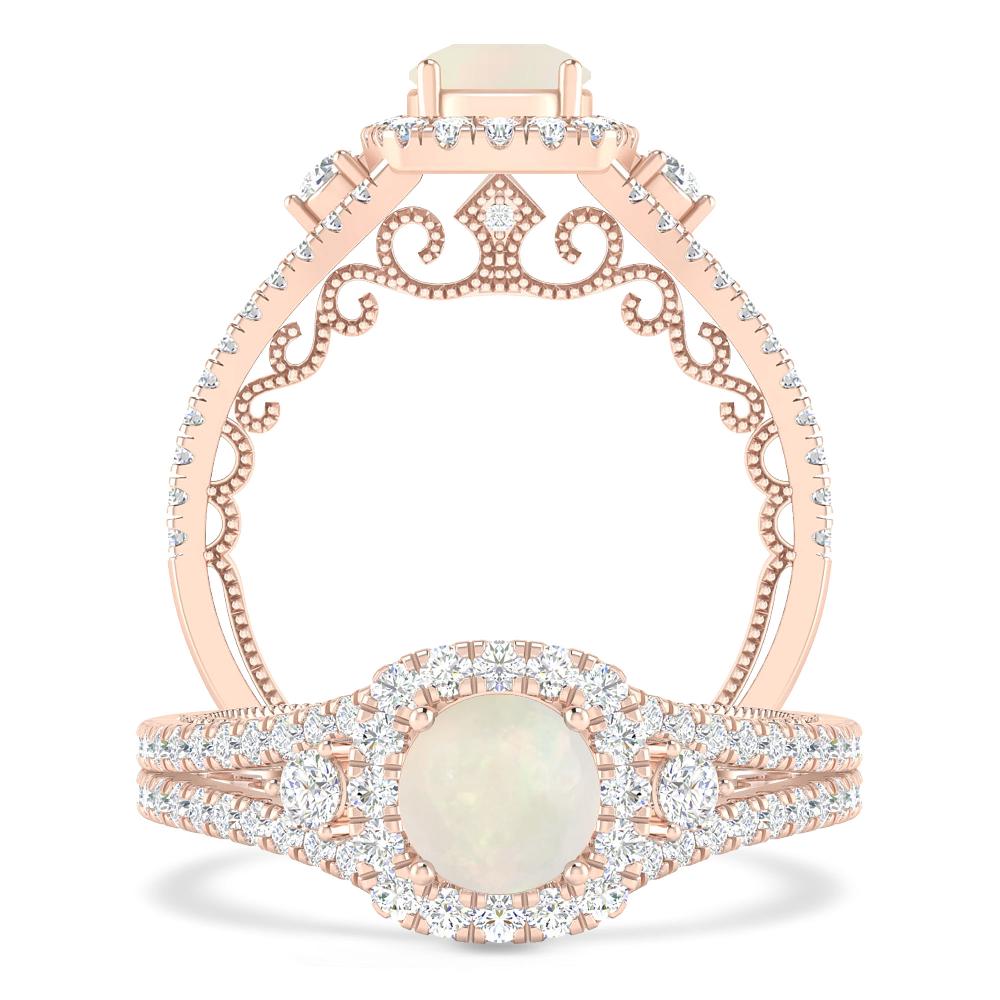 Rose Gold - Opal