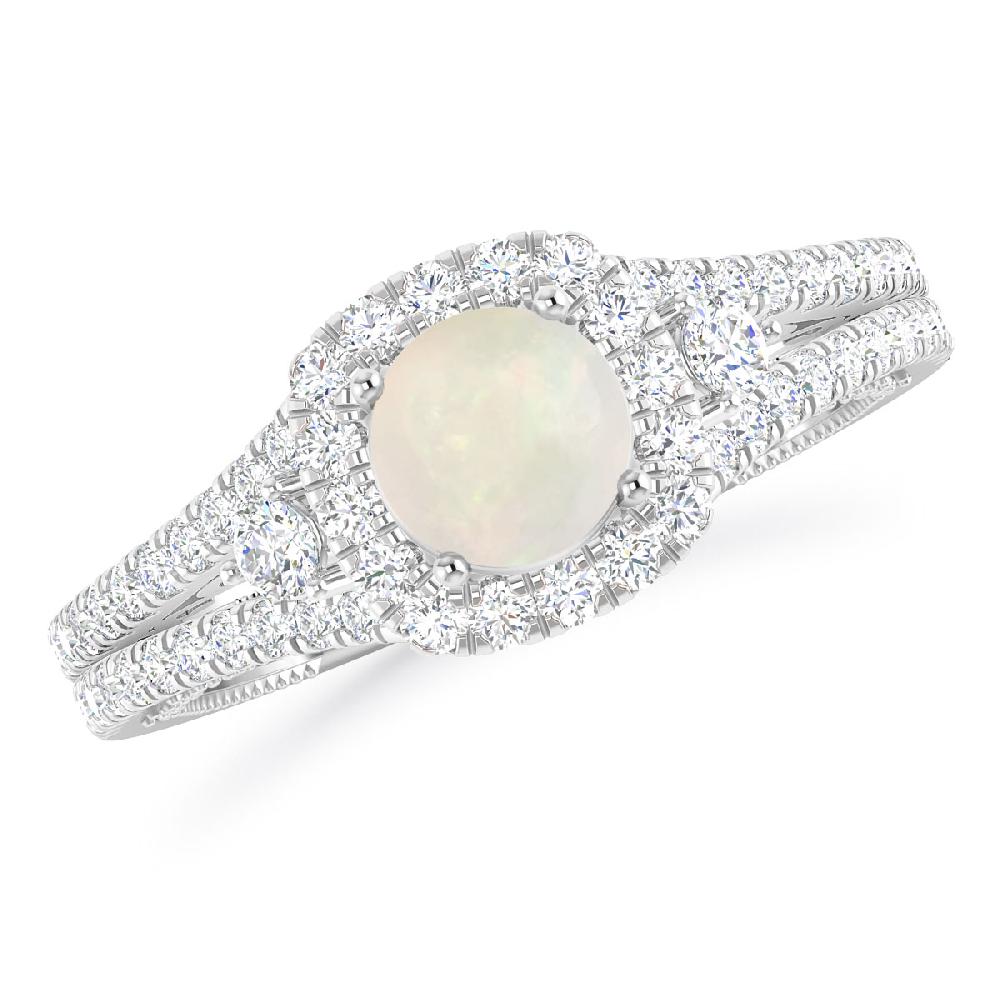 White Gold - Opal