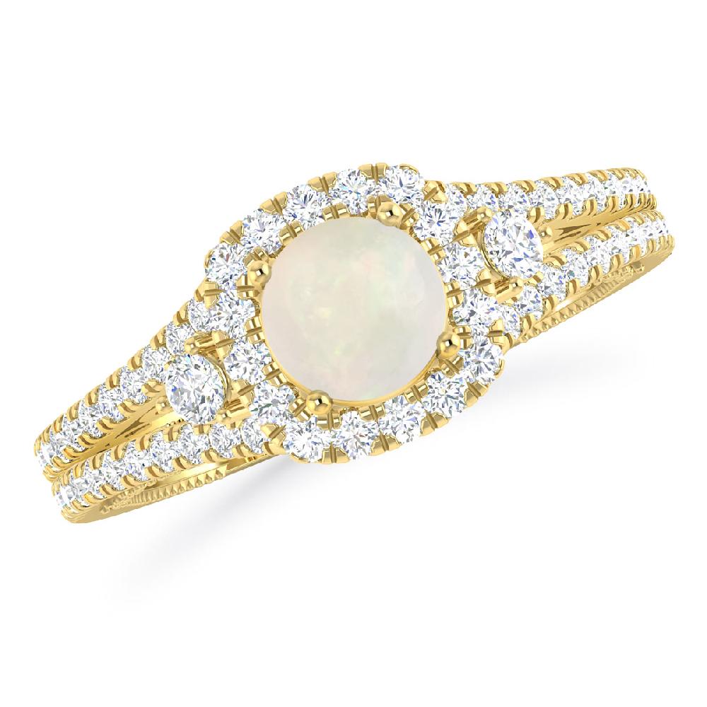 Yellow Gold - Opal