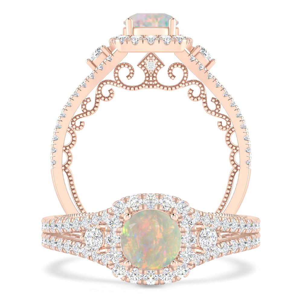 Rose Gold - Opal