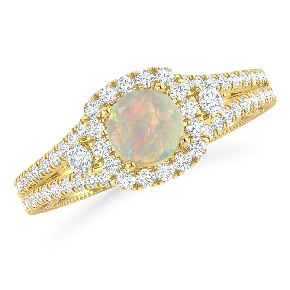 Yellow Gold - Opal