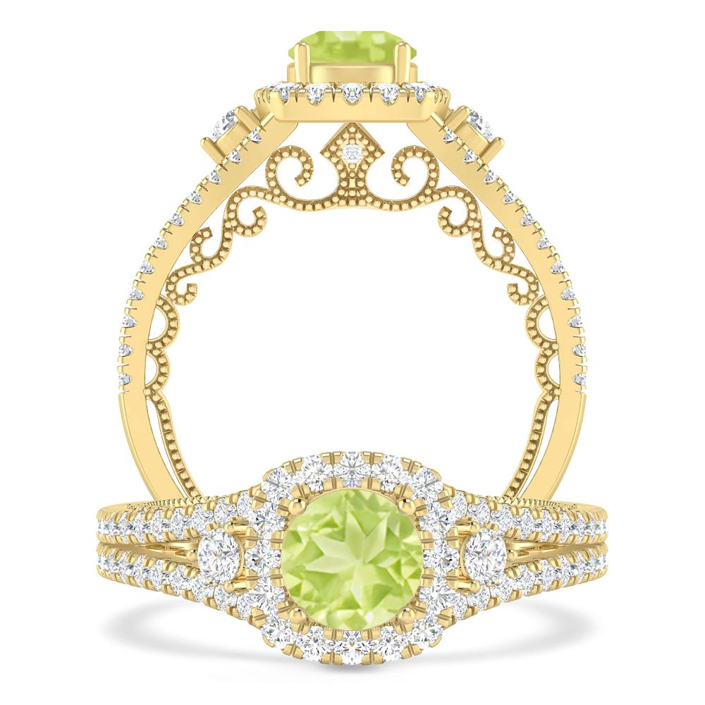 Yellow Gold - Peridot