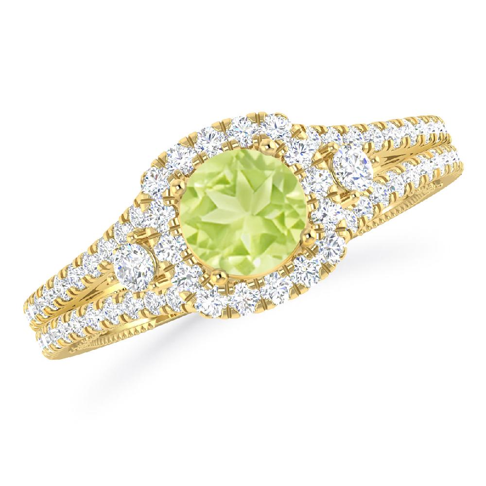 Yellow Gold - Peridot