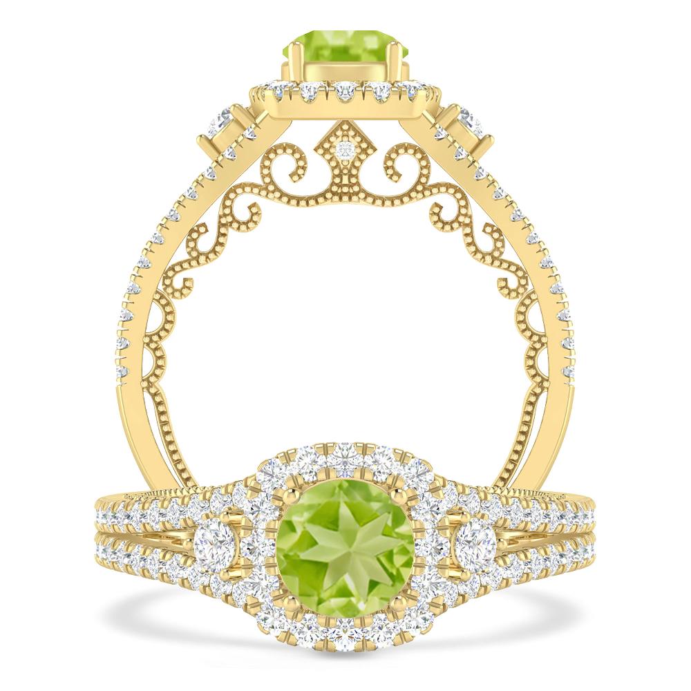 Yellow Gold - Peridot