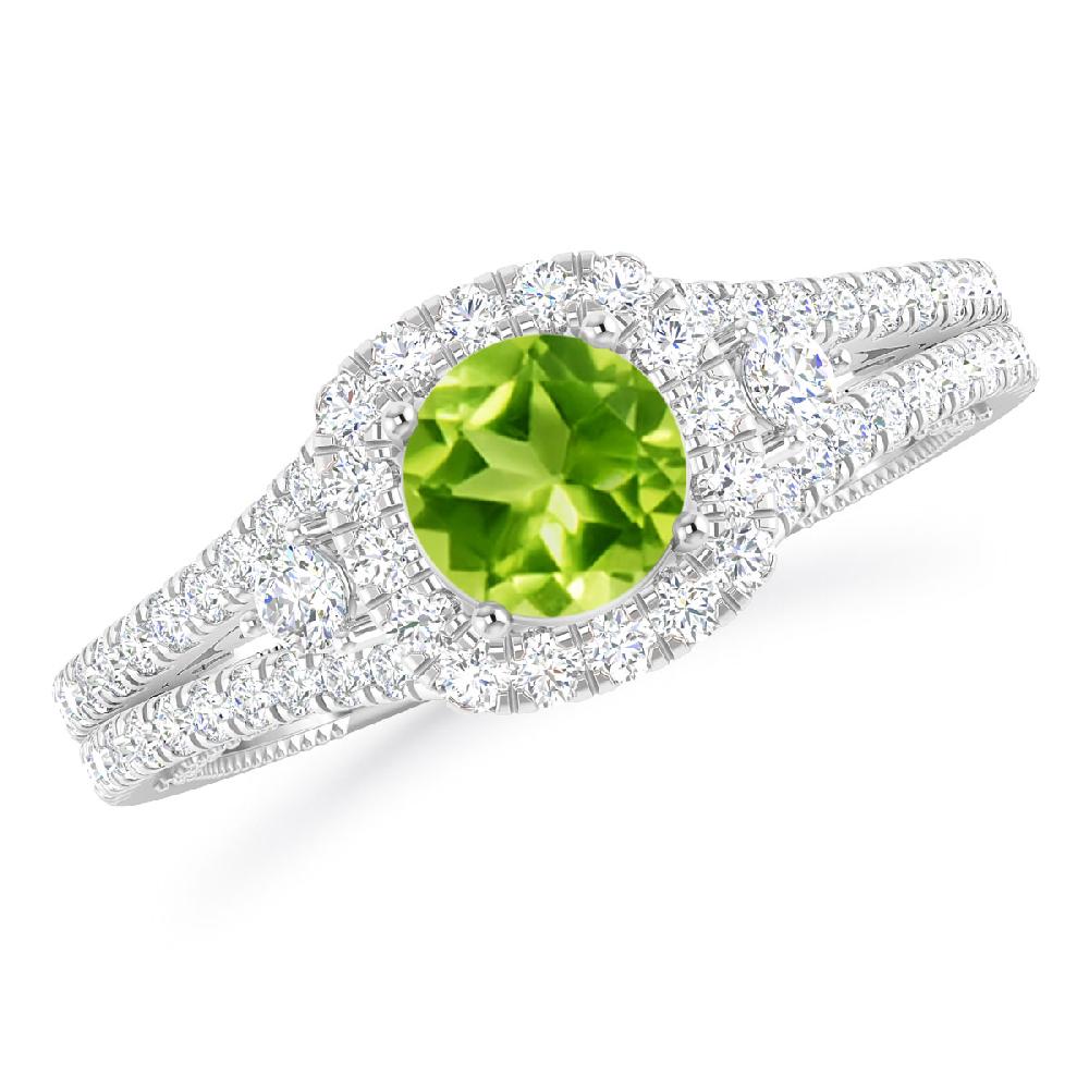 White Gold - Peridot