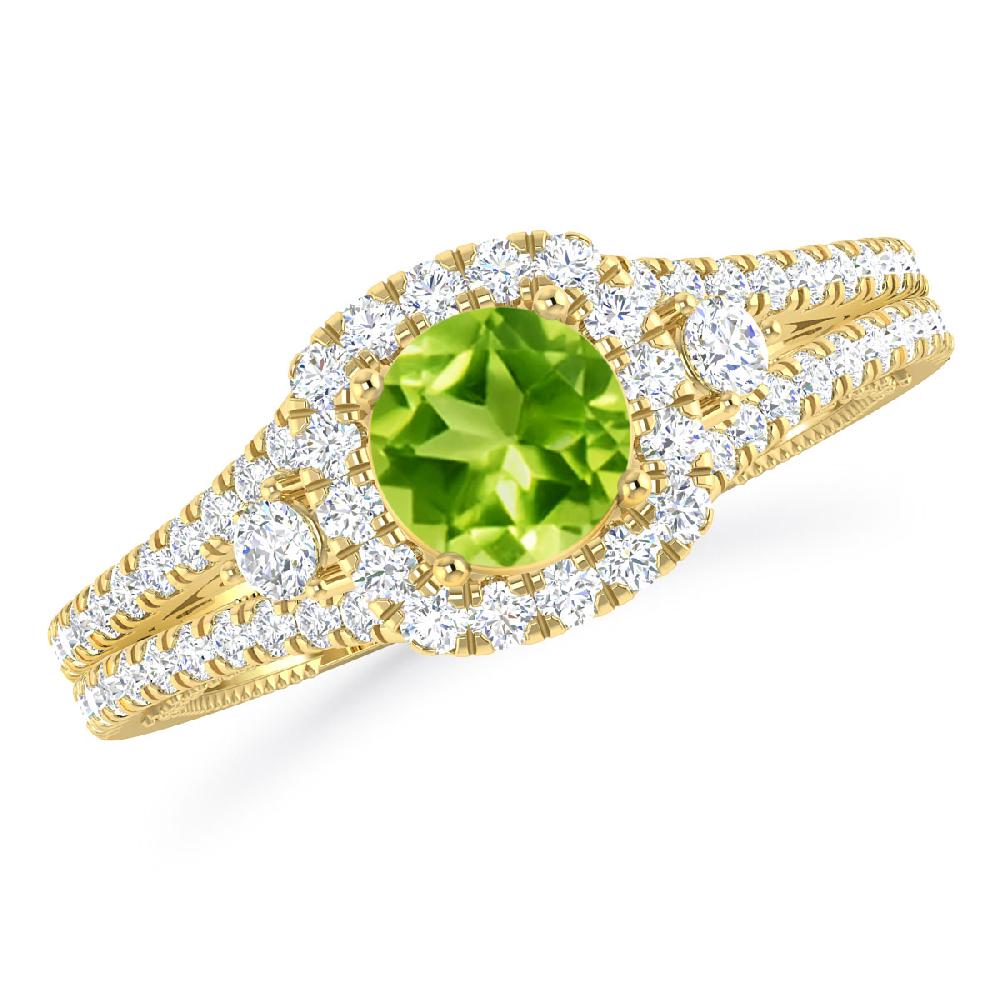 Yellow Gold - Peridot