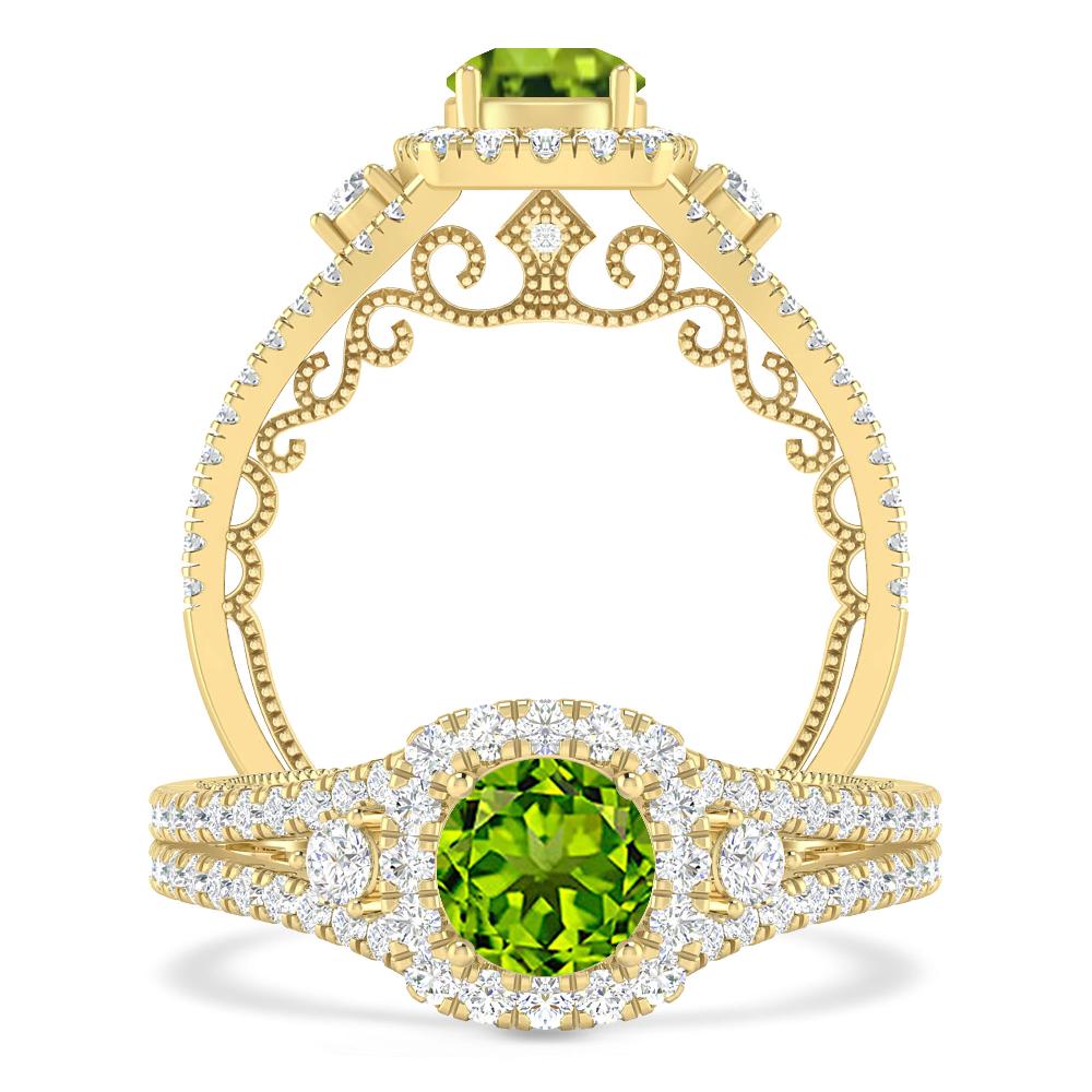 Yellow Gold - Peridot