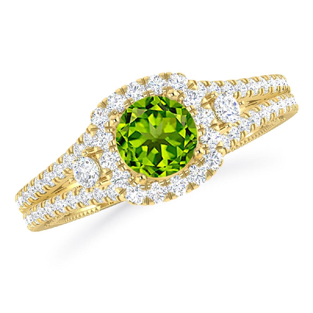 Yellow Gold - Peridot