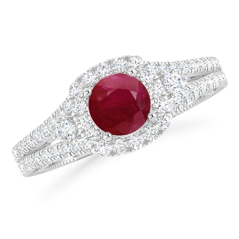 White Gold - Ruby