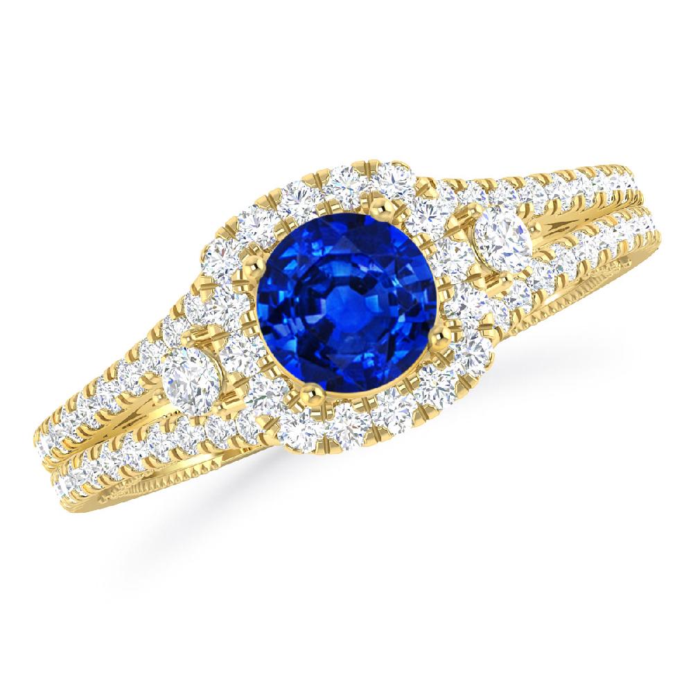 Yellow Gold - Sapphire