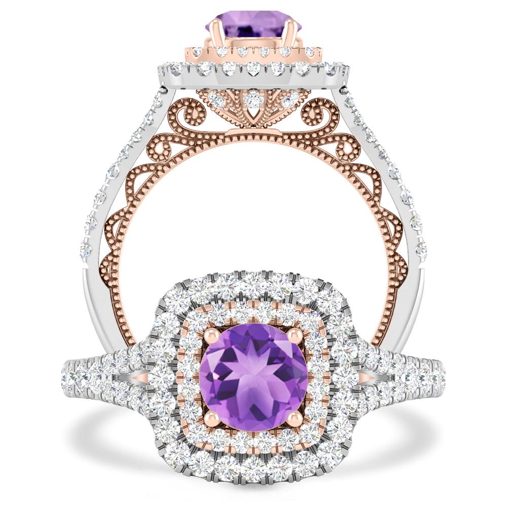 White Gold - Amethyst