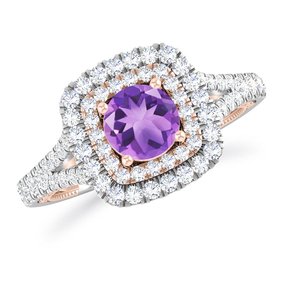 White Gold - Amethyst