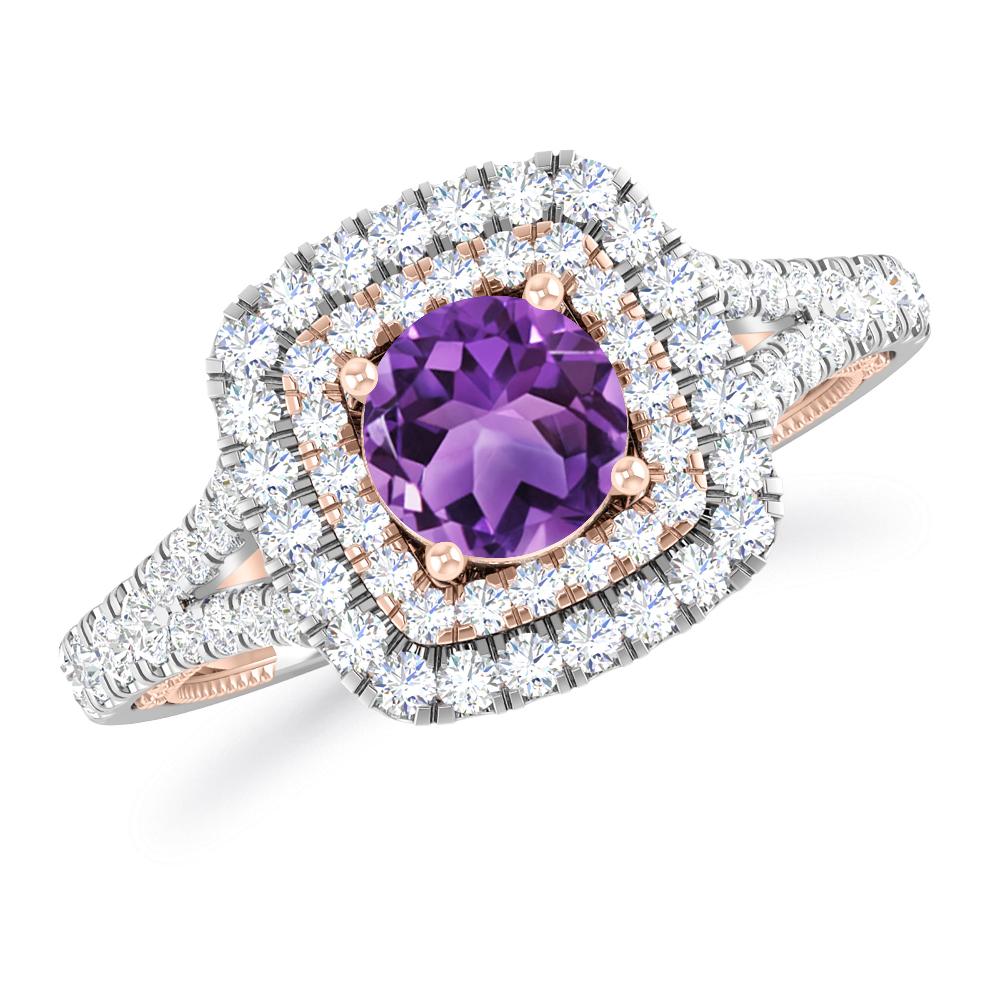 White Gold - Amethyst