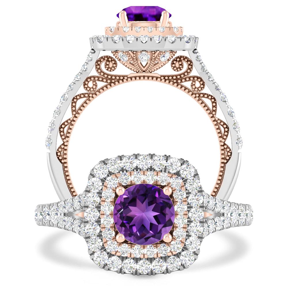 White Gold - Amethyst