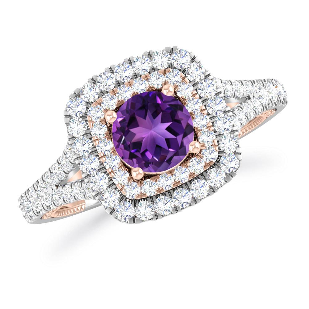 White Gold - Amethyst