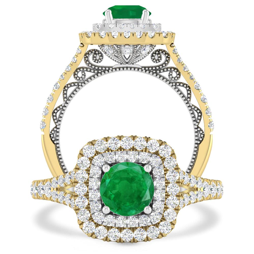 Yellow Gold - Emerald