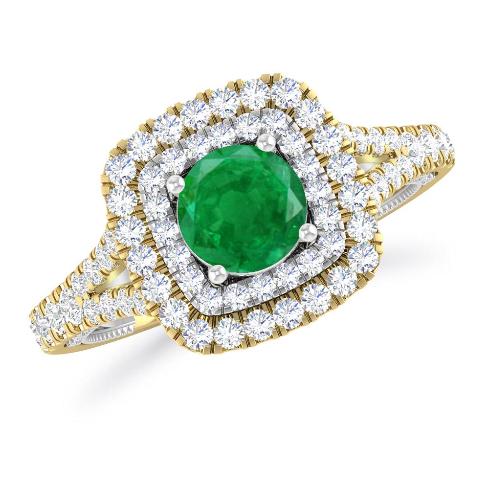 Yellow Gold - Emerald