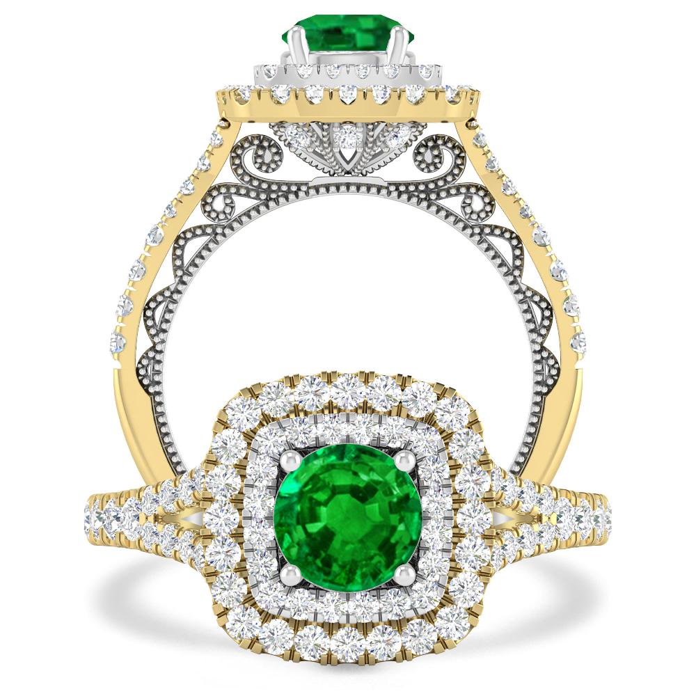 Yellow Gold - Emerald