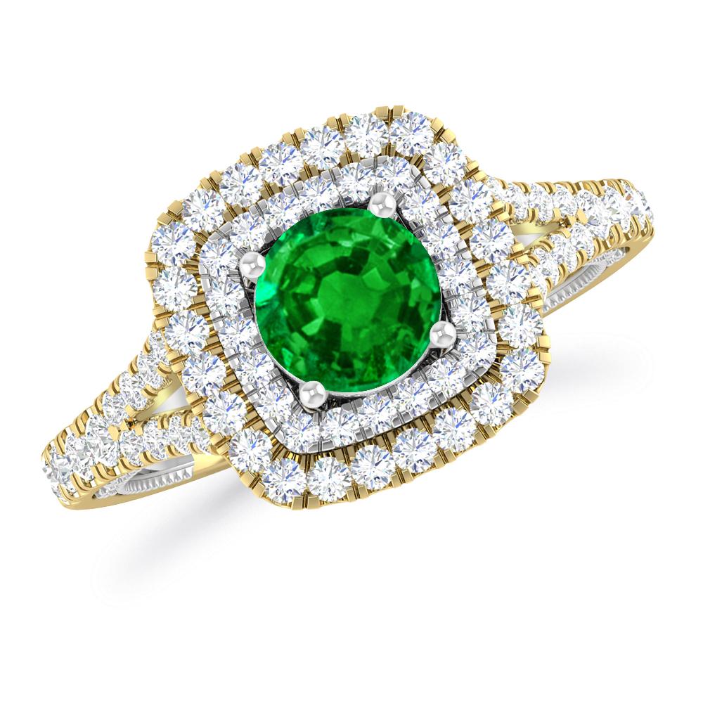 Yellow Gold - Emerald