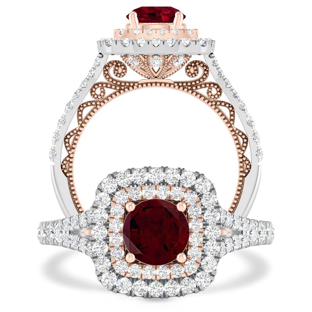 White Gold - Garnet