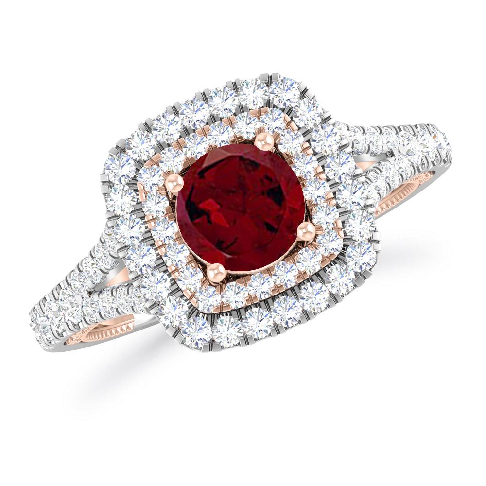 White Gold - Garnet