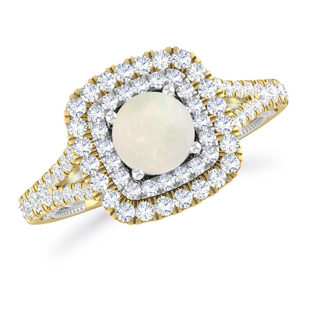 Yellow Gold - Opal