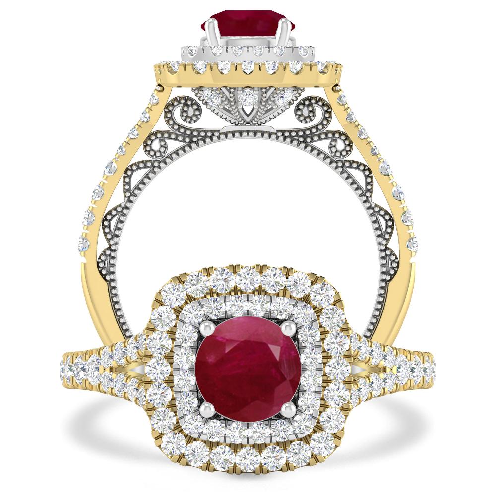 Yellow Gold - Ruby