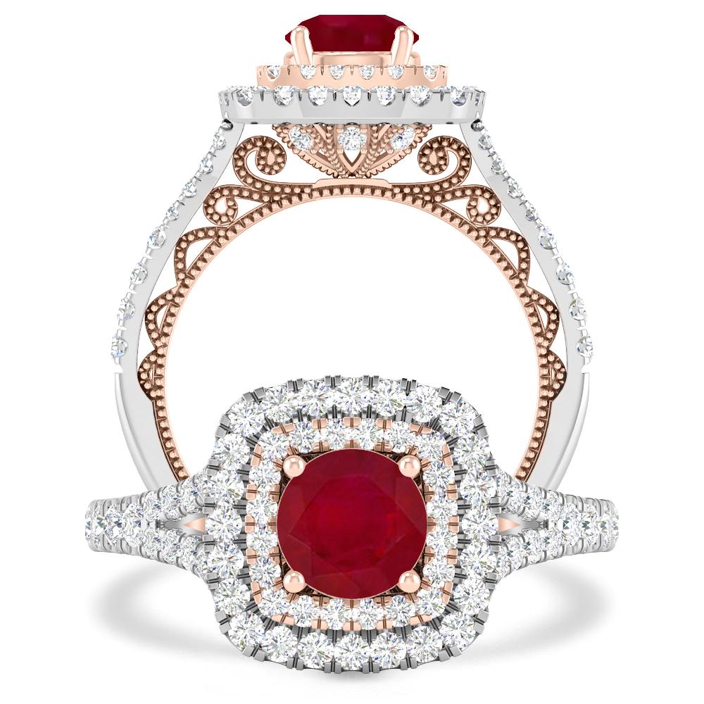 White Gold - Ruby