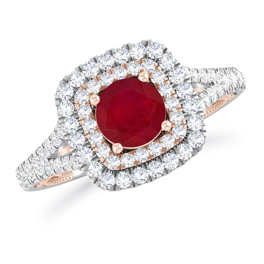 White Gold - Ruby