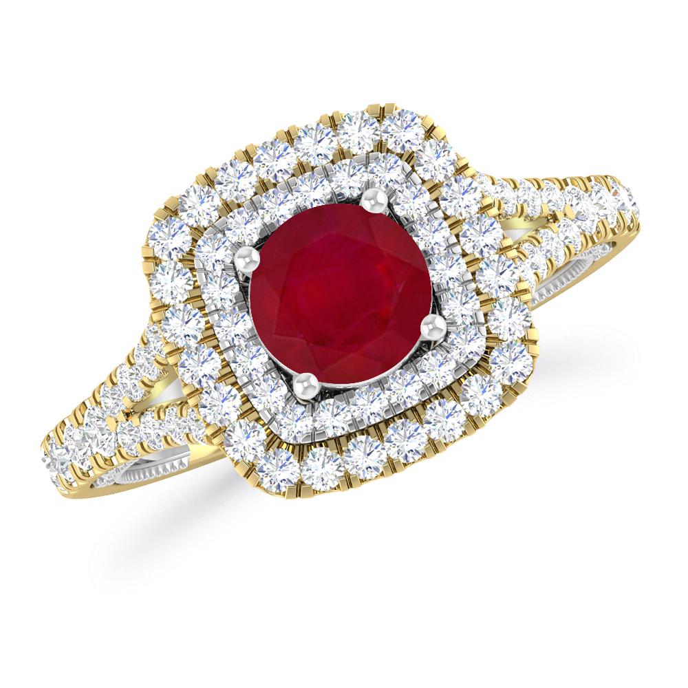 Yellow Gold - Ruby