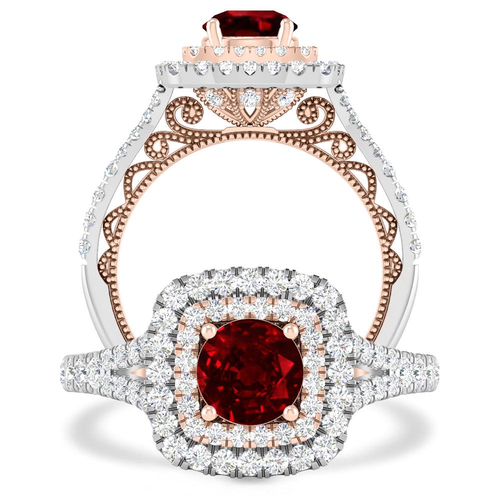 White Gold - Ruby