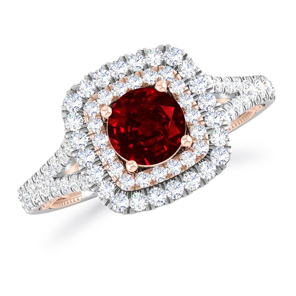 White Gold - Ruby