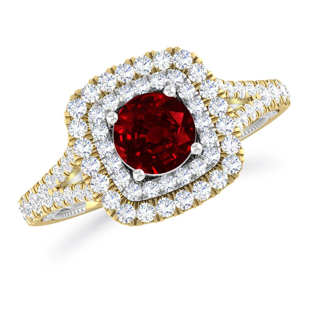 Yellow Gold - Ruby